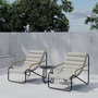 Voir la diapositive 3 : Paris Prix Salon de Jardin Lounge  Ithaka  100cm Beige & Noir