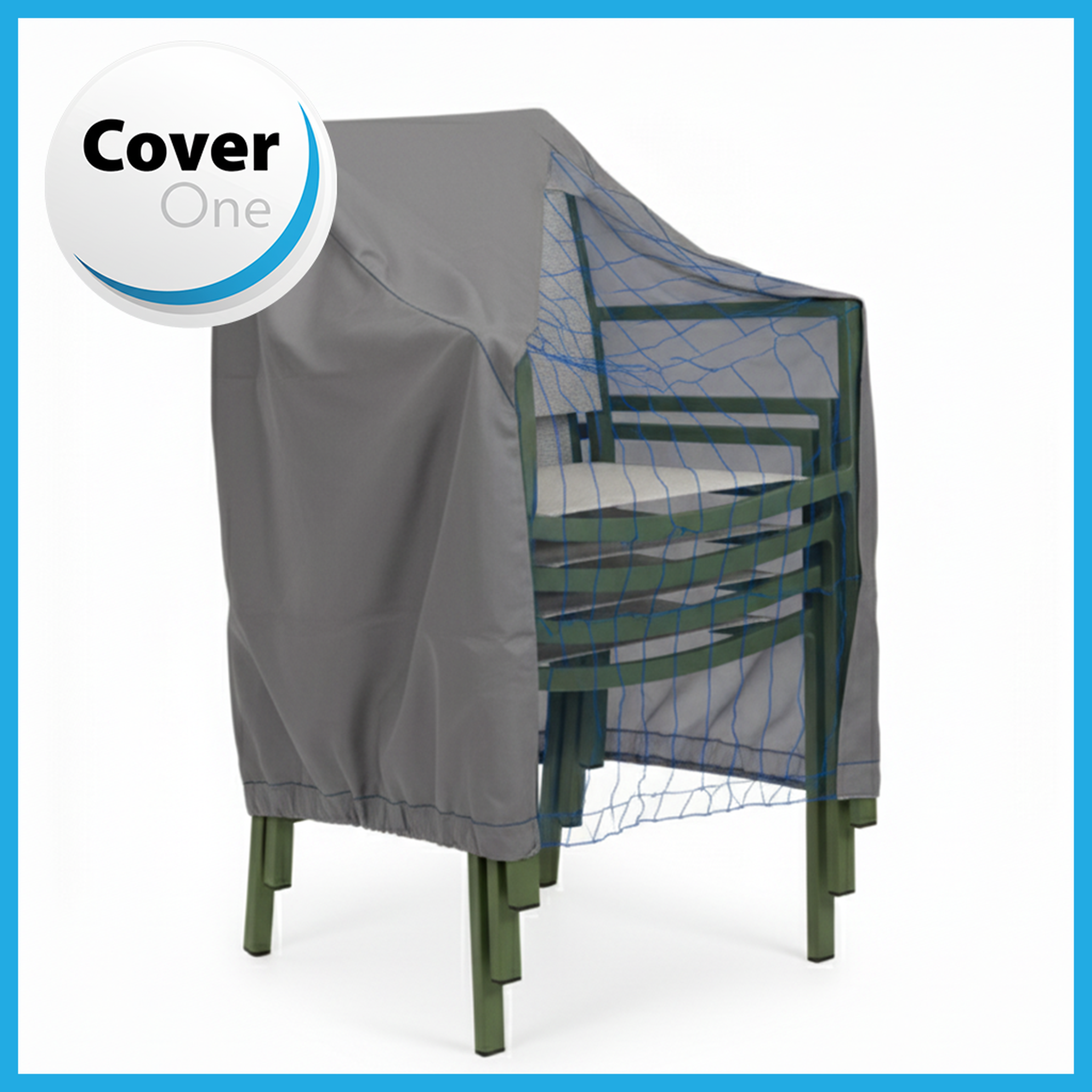 Voir la diapositive 2 : Jardiline Housse CHAISE EMPILABLE - 66 x 66 x 110 cm - Cover One