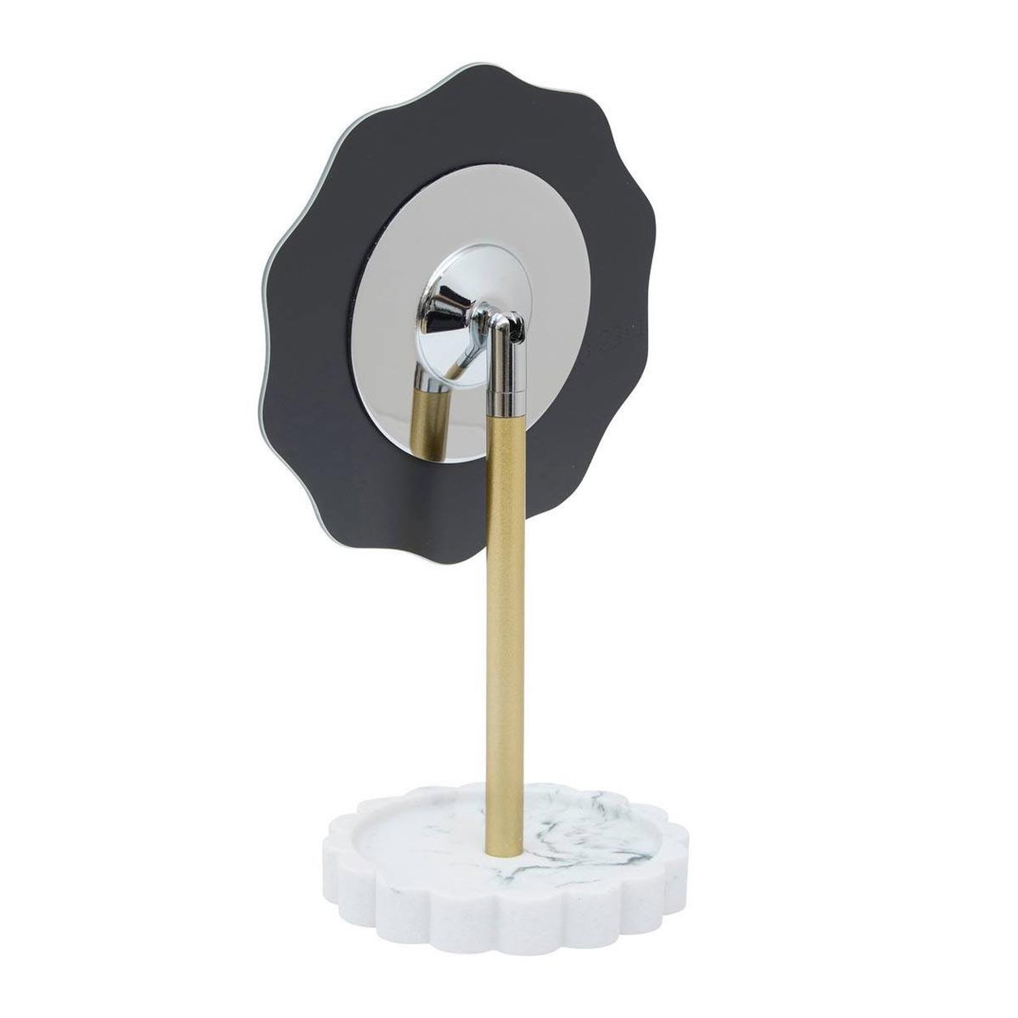 Voir la diapositive 2 : FIVE Miroir à poser design  marby  27cm blanc & or