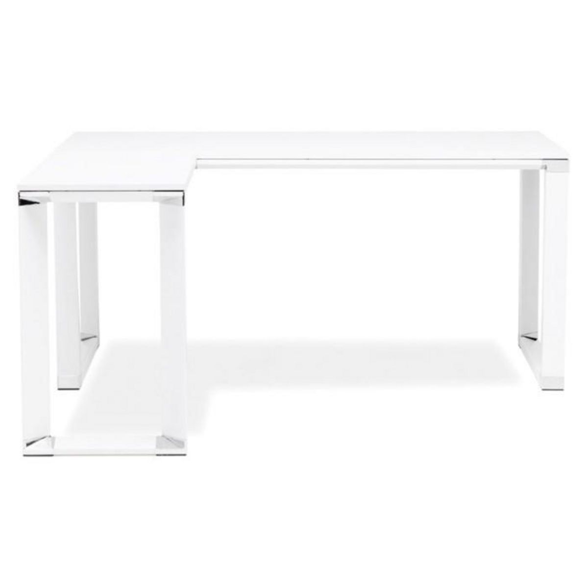 Paris Prix Bureau d'Angle en Bois Design  Hovik  170cm Blanc