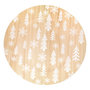 Voir la diapositive 1 : FEERIC LIGHT & CHRISTMAS Lot de 12 assiettes de présentation effet bois SAPINS - Beige