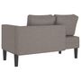 Voir la diapositive 5 : VIDAXL Chaise longue avec coussins taupe tissu