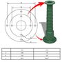 Voir la diapositive 4 : VIDAXL Support en fonte pour pompe a eau manuelle de jardin