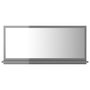 Voir la diapositive 2 : VIDAXL Miroir salle de bain Gris brillant 80x10,5x37cm Bois ingenierie