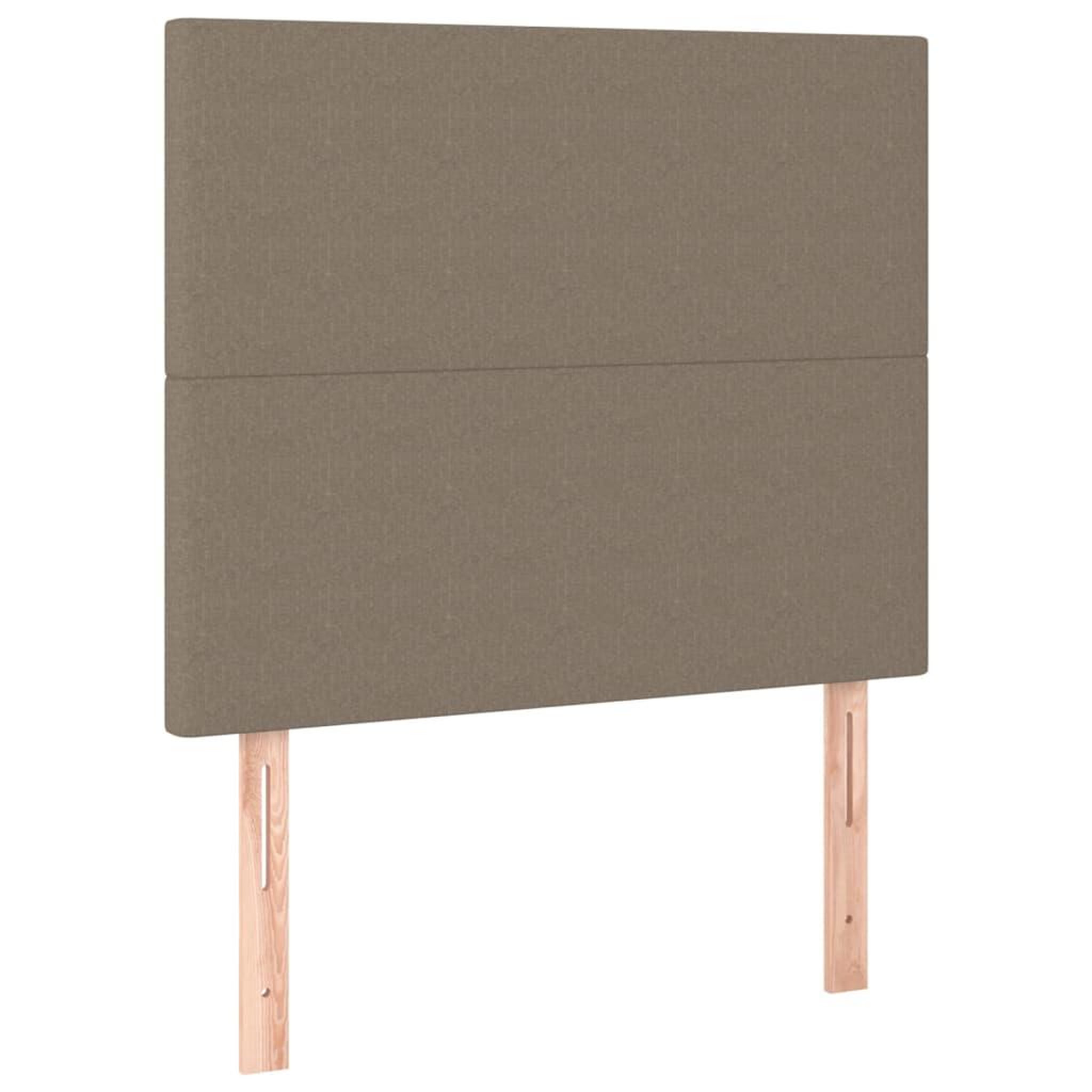 Voir la diapositive 2 : VIDAXL Tetes de lit 2 pcs Taupe 100x5x78/88 cm Tissu