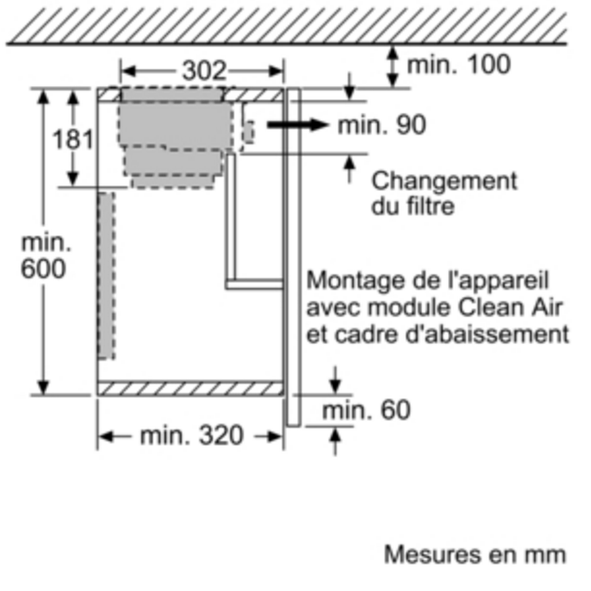 Voir la diapositive 2 : Neff Cadre d'abaissement pour hotte - z54tl60x0