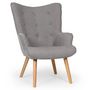 Voir la diapositive 2 : Paris Prix Fauteuil & Pouf Scandinave  Orle  98cm Gris Clair