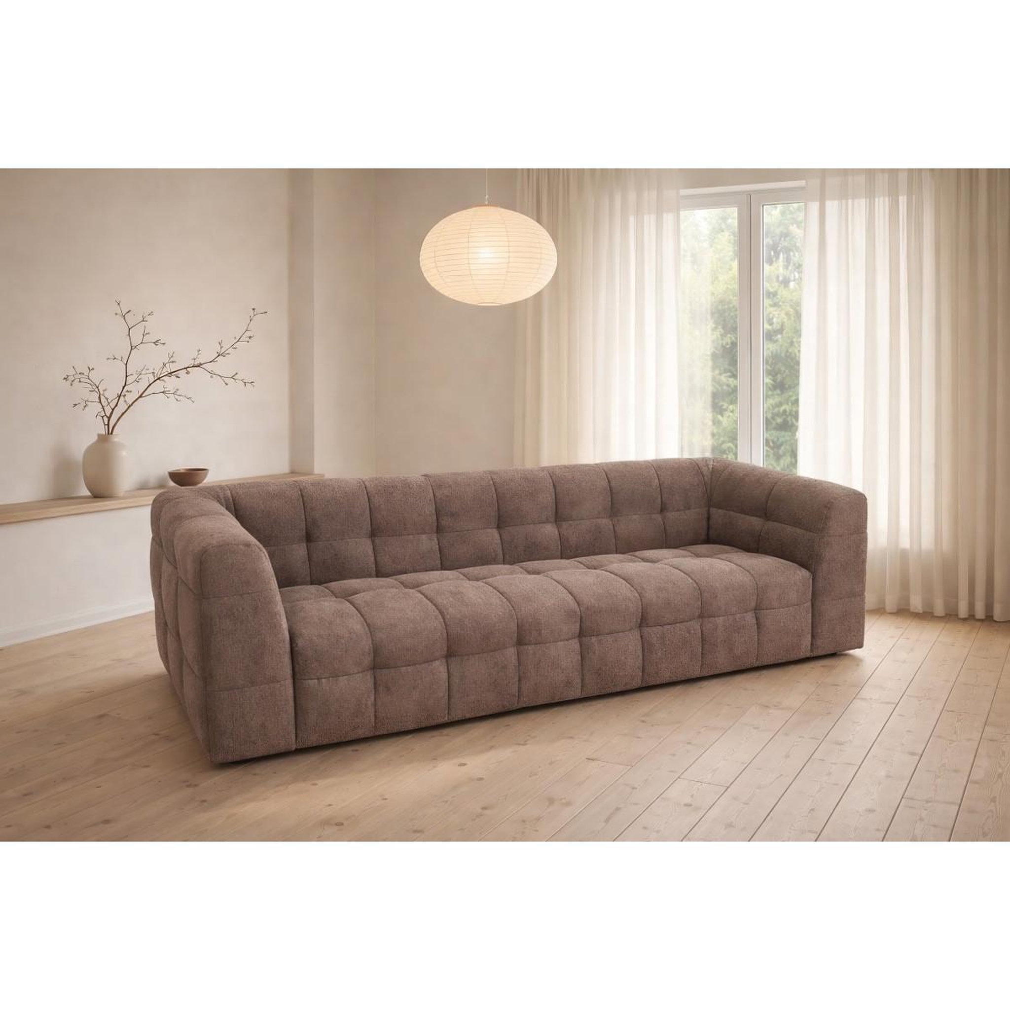 Voir la diapositive 5 : Paris Prix Canapé droit 3 places  malou  238cm marron