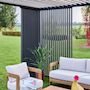 Voir la diapositive 3 : SWEEEK Triomphe persienne verticale 4m. aluminium. panneau brise vue. anthracite