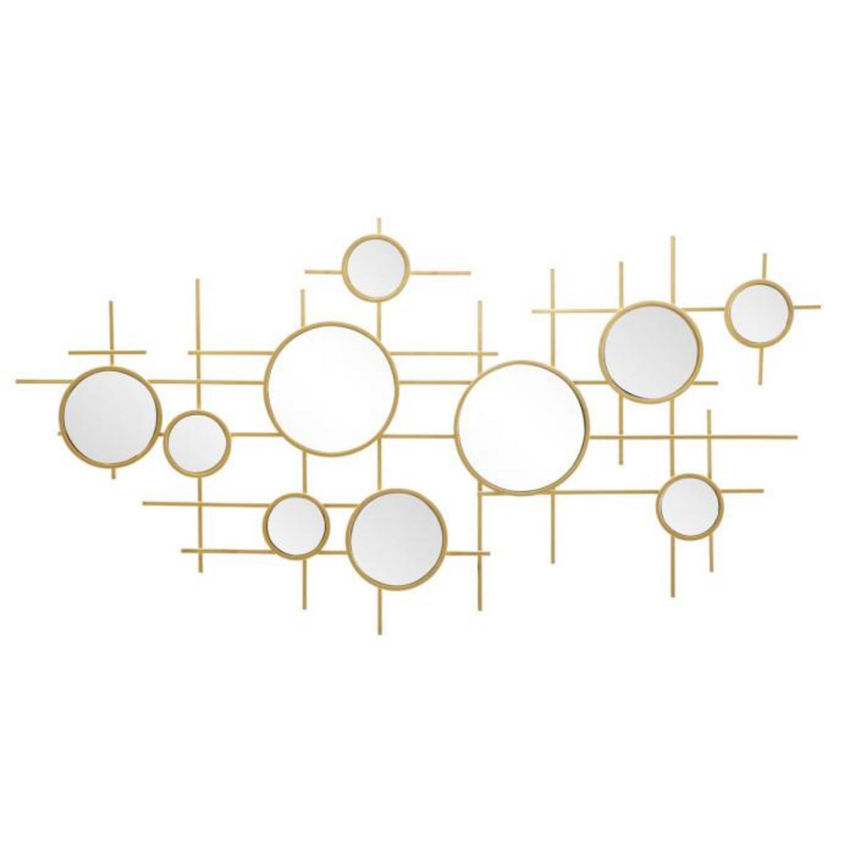 Paris Prix Miroir Mural Composition Déco  Gloxy  117cm Or