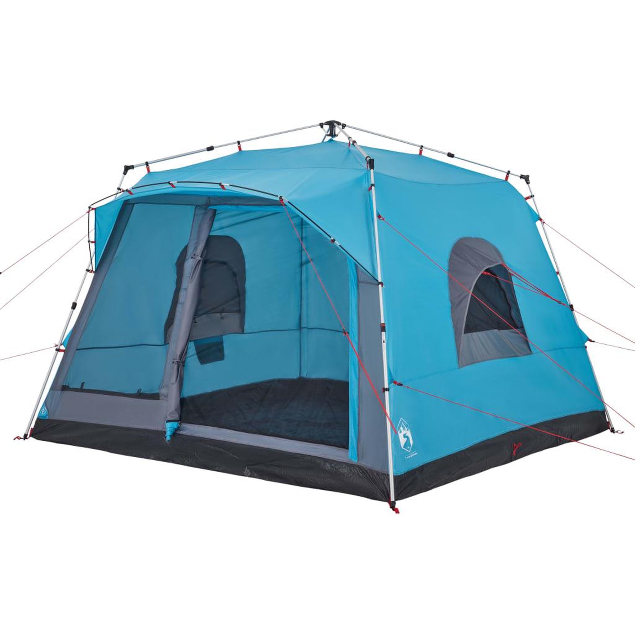 Voir la diapositive 4 : VIDAXL Tente familiale cabine 7 personnes bleu degagement rapide