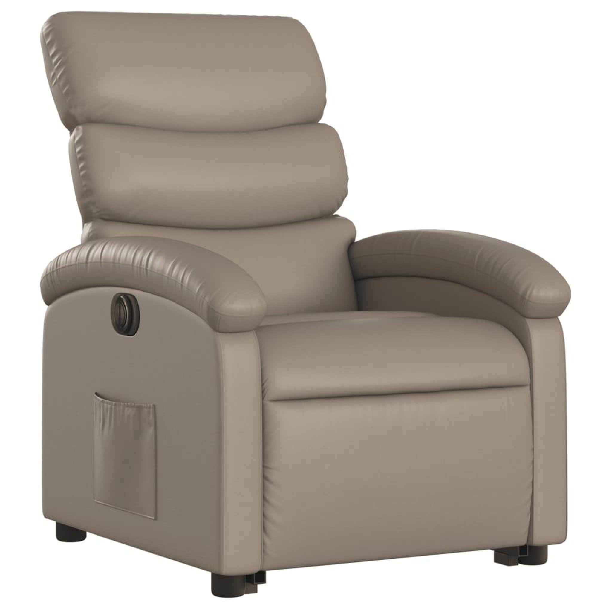 Voir la diapositive 3 : VIDAXL Fauteuil inclinable electrique cappuccino similicuir