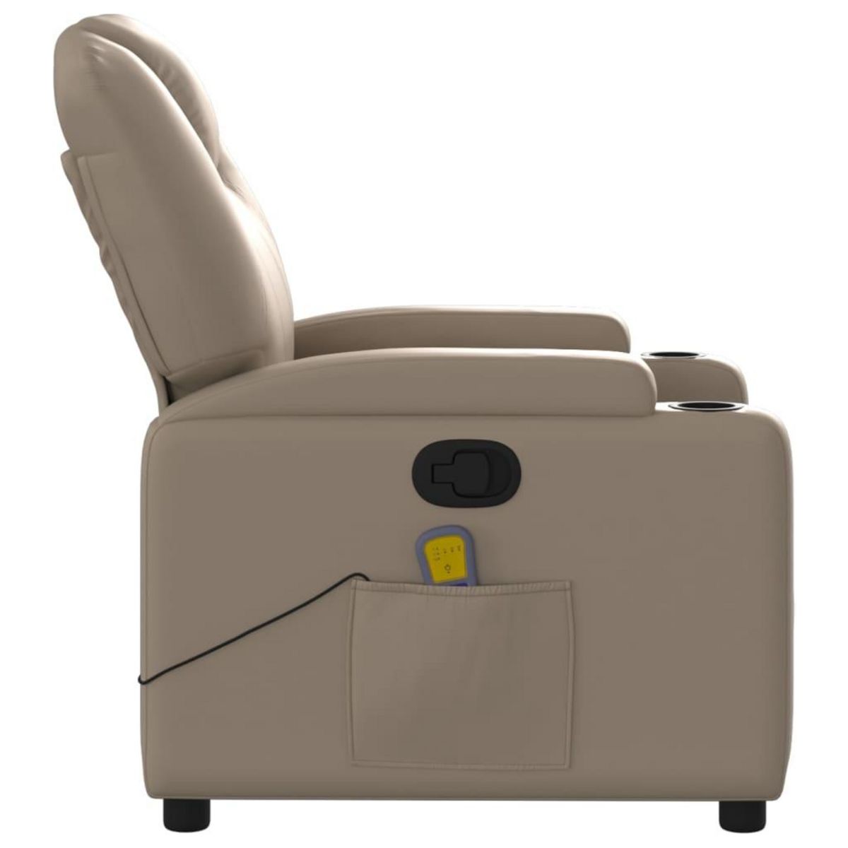 VIDAXL Fauteuil de massage inclinable Cappuccino Similicuir