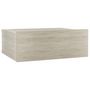 Voir la diapositive 2 : VIDAXL Table de chevet flottante Chene sonoma Bois d'ingenierie