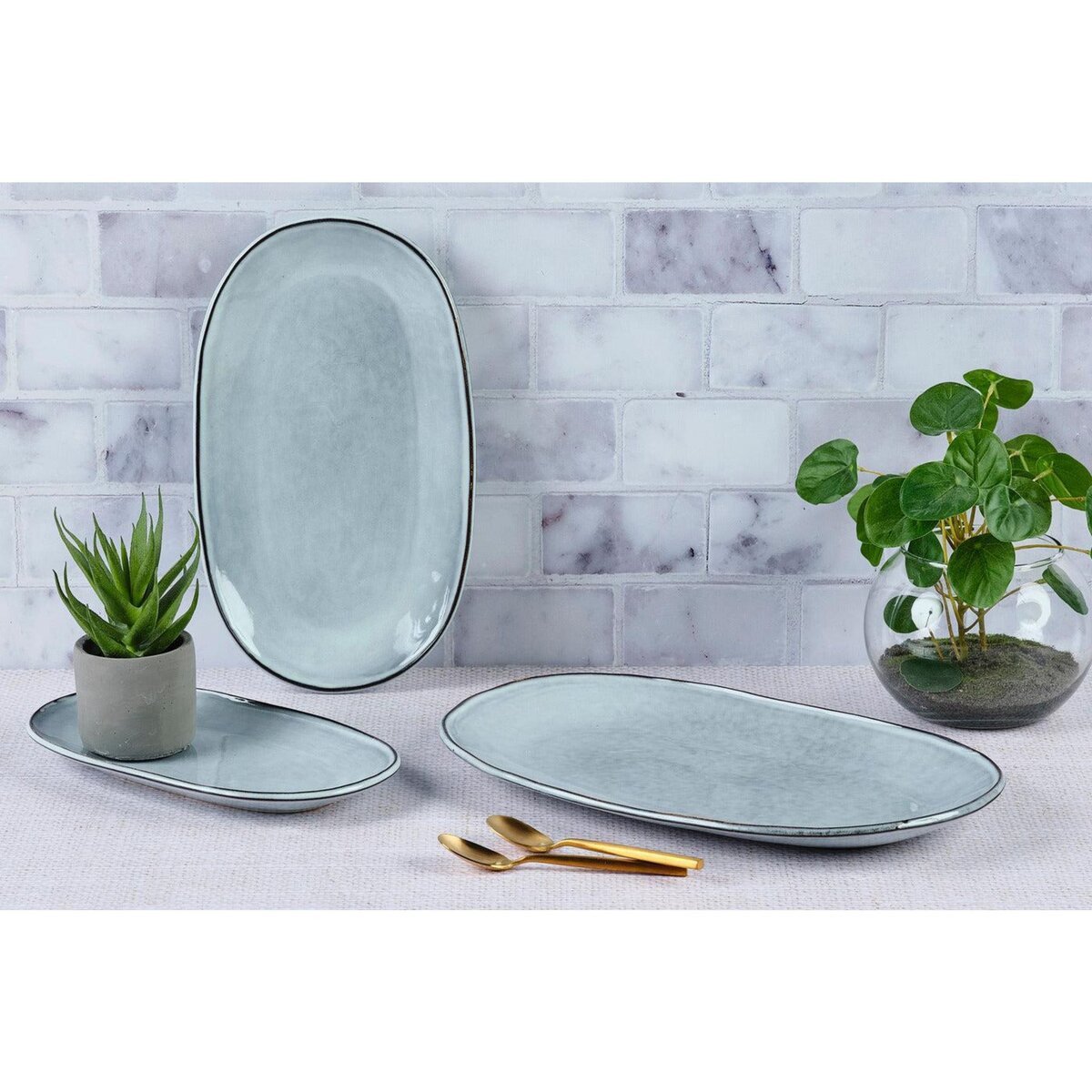 BJORN Plateau de service CLOUD - 3 tailles - Gris orage