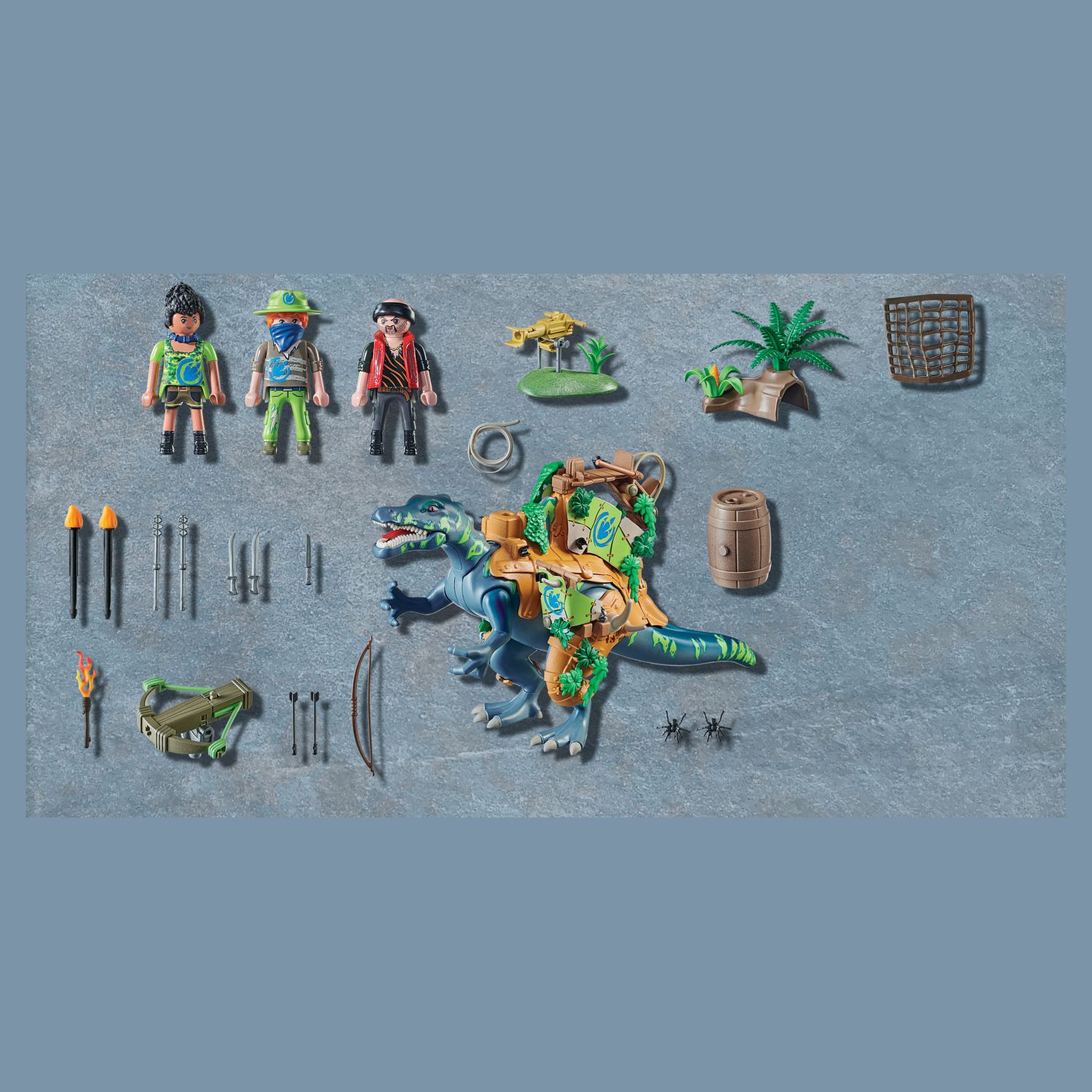 Voir la diapositive 6 : PLAYMOBIL 71260 Spinosaure et combattant 