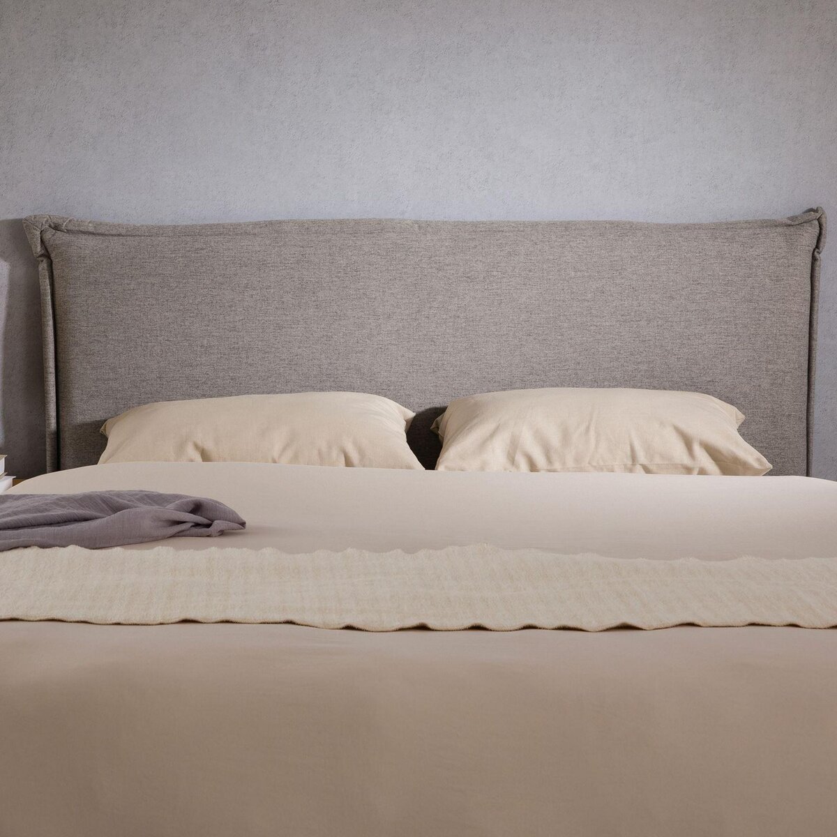 IDIMEX Tête de lit VINCEL 160 sur pieds, en tissu