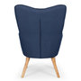 Voir la diapositive 4 : Paris Prix Fauteuil Scandinave  Aimee  67cm Bleu