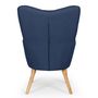 Voir la diapositive 4 : Paris Prix Fauteuil Scandinave  Aimee  67cm Bleu