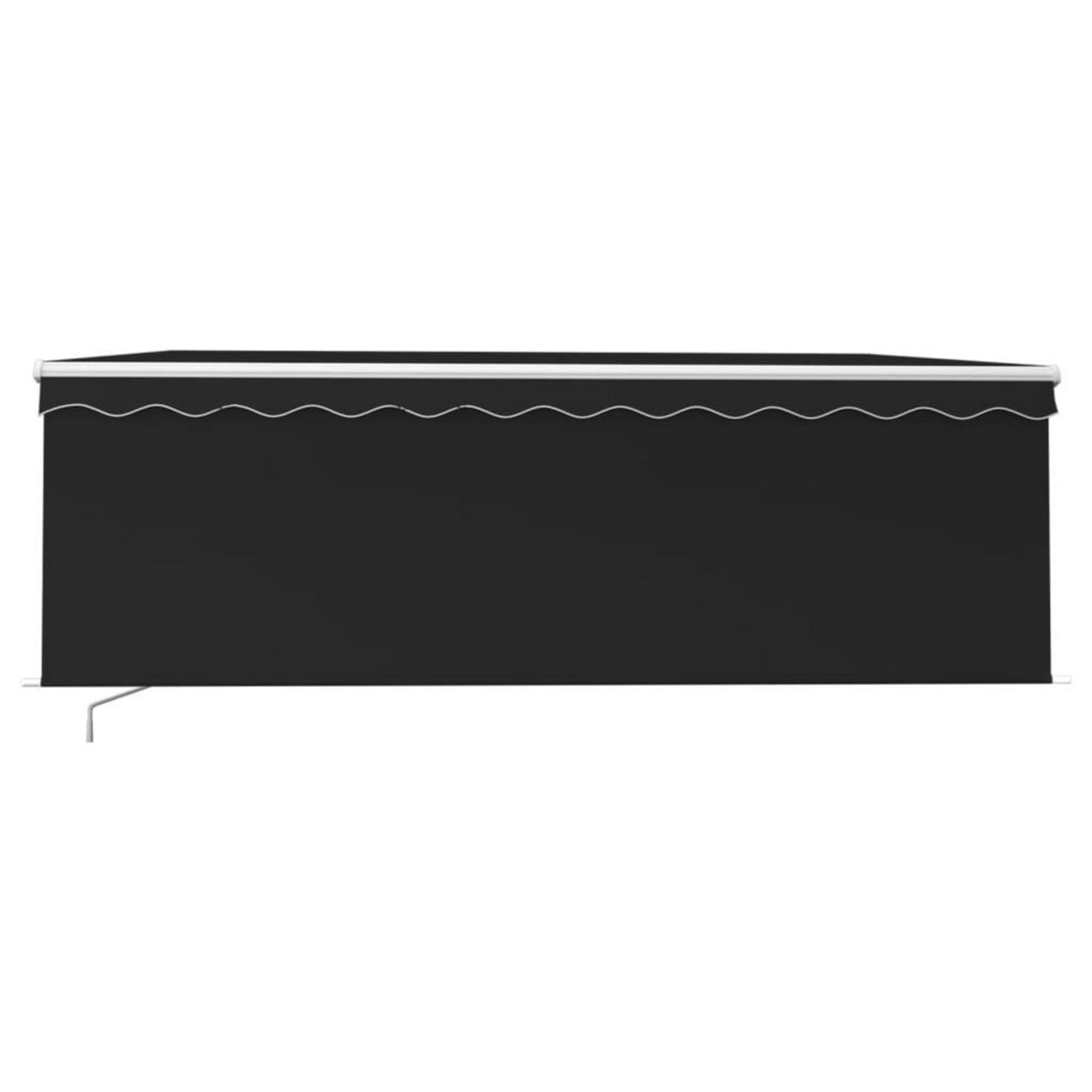 VIDAXL Auvent manuel retractable avec store 4x3 m Anthracite