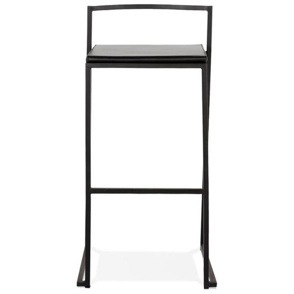 Paris Prix Tabouret de Bar Design Industriel  Line  87cm Noir