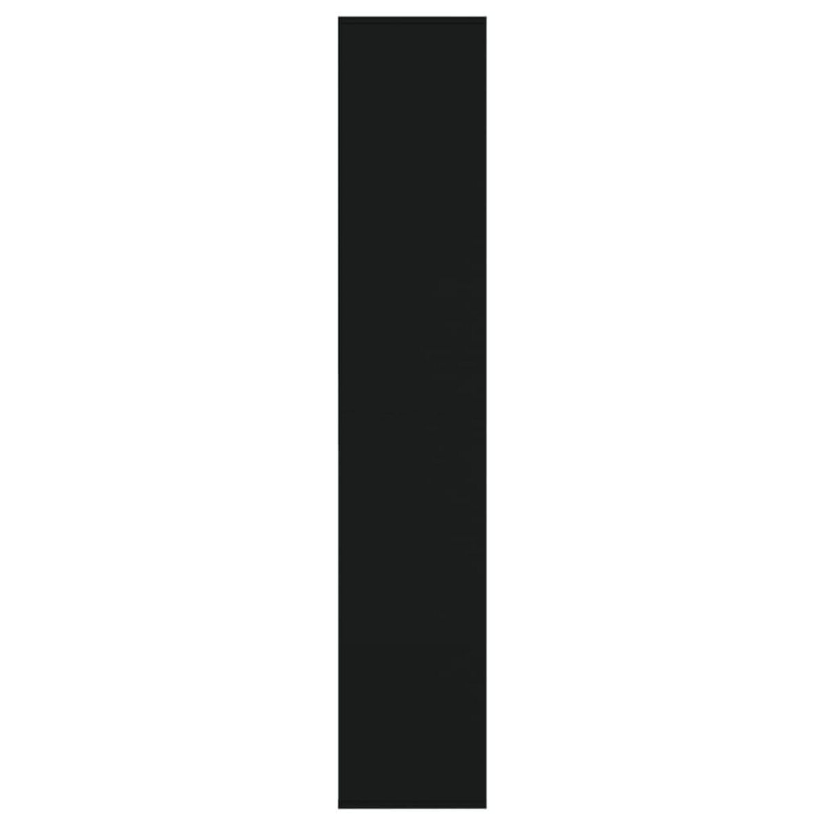 VIDAXL Armoire a chaussures noir 54 x 34 x 183 cm bois d'ingenierie