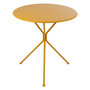 Voir la diapositive 1 : Paris Prix Table de Jardin en Métal  Tripod  72cm Ocre
