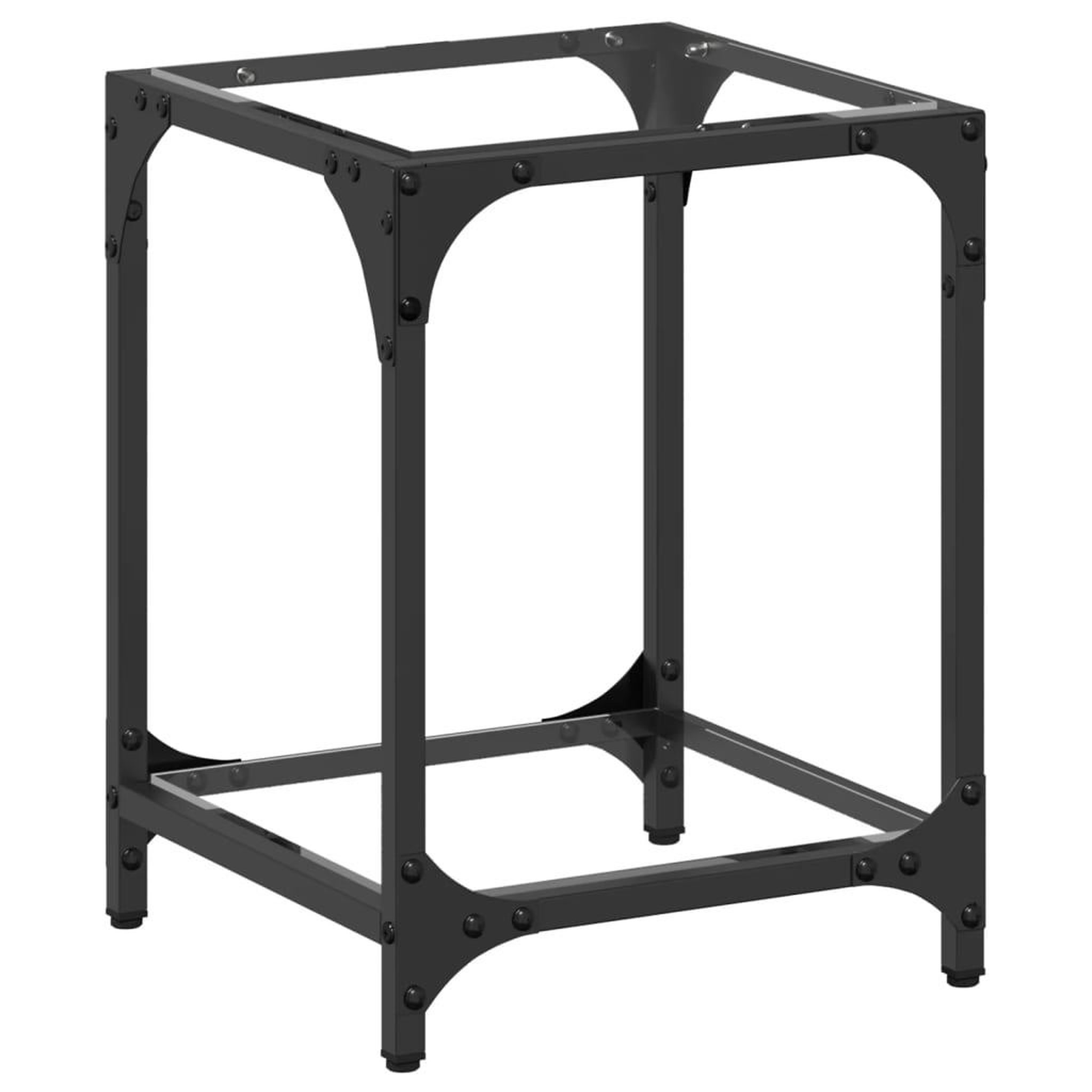 Voir la diapositive 2 : VIDAXL Table basse avec dessus en verre transparent 30x30x40 cm acier