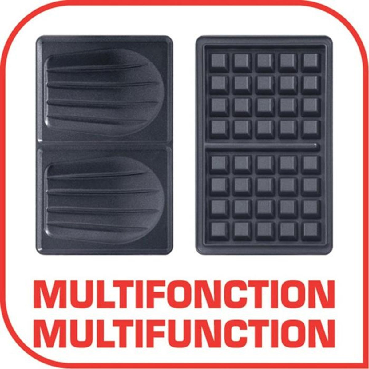 TEFAL Croque-gaufre 2 plaques 700w - sw341112