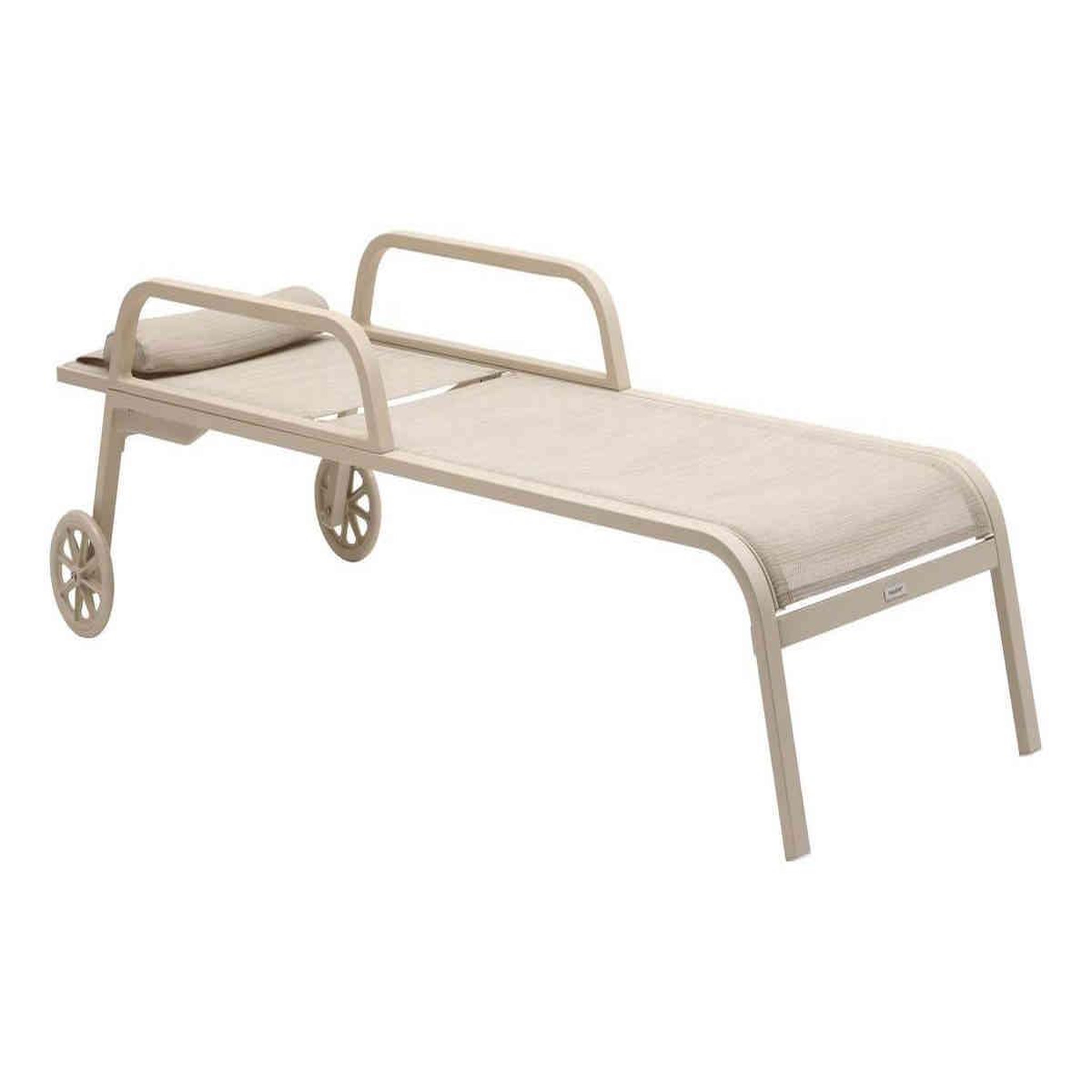 Voir la diapositive 3 : HESPERIDE Transat en aluminium Osmala Beige/Argile - Hespéride