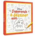 J'APPRENDS A DESSINER. 62 PERSONNAGES EN PAS A PAS, 4 NIVEAUX DE DIFFICULTE, Disney