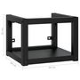 Voir la diapositive 6 : VIDAXL Cadre de lavabo de salle de bain mural Noir 40x38x31 cm Fer