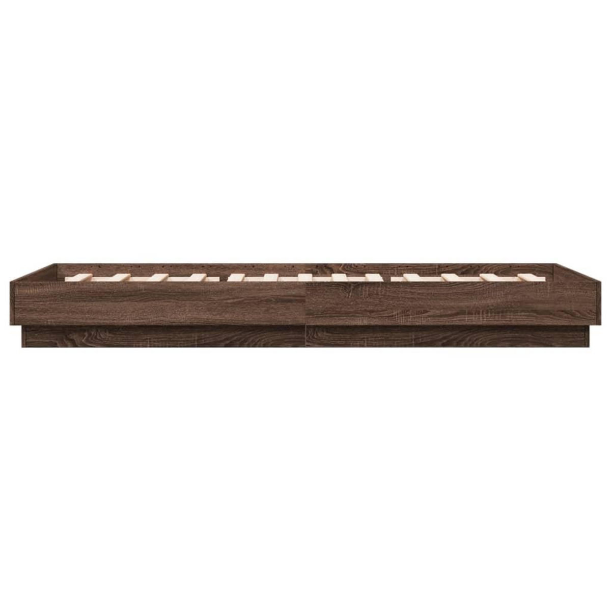 VIDAXL Cadre de lit sans matelas chene marron 100x200 cm