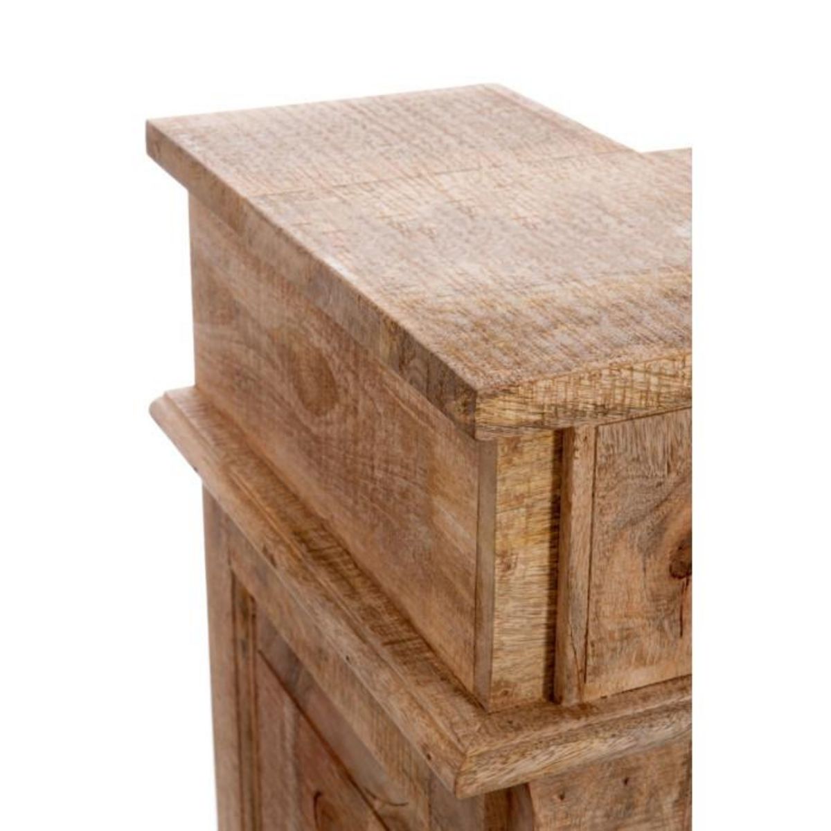 Paris Prix Bar en Bois 2 Tiroirs  Theodore  120cm Naturel