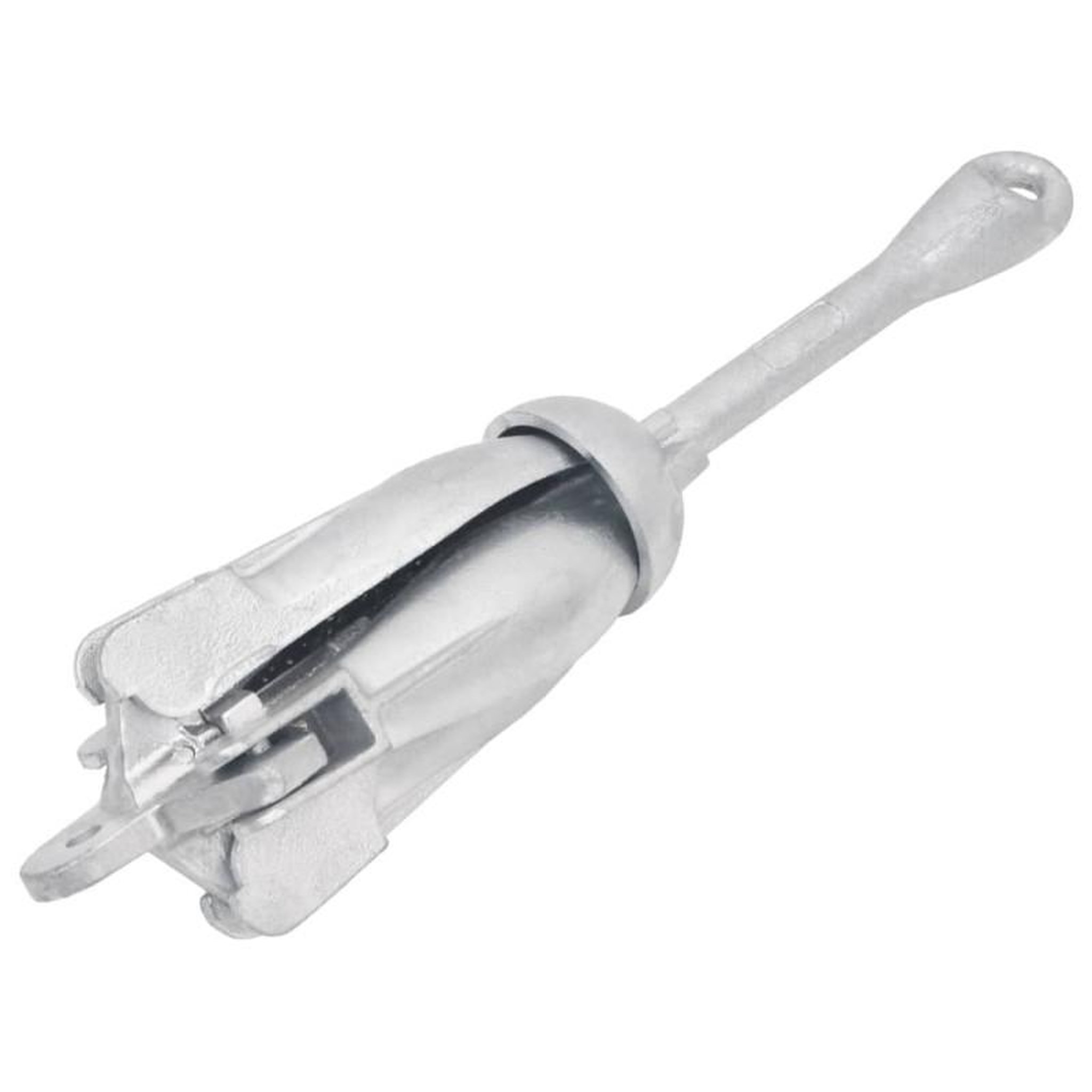 Voir la diapositive 4 : VIDAXL Ancre pliable avec corde argenté 1,5 kg fer malléable