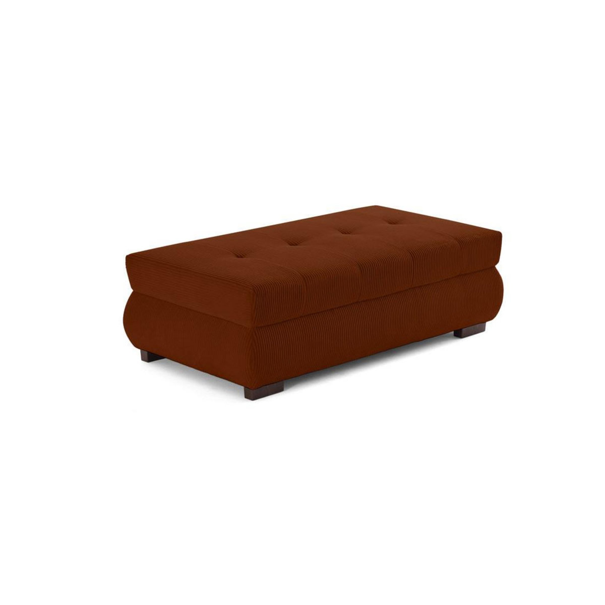 LISA DESIGN Vermont - pouf d'appoint - en velours côtelé