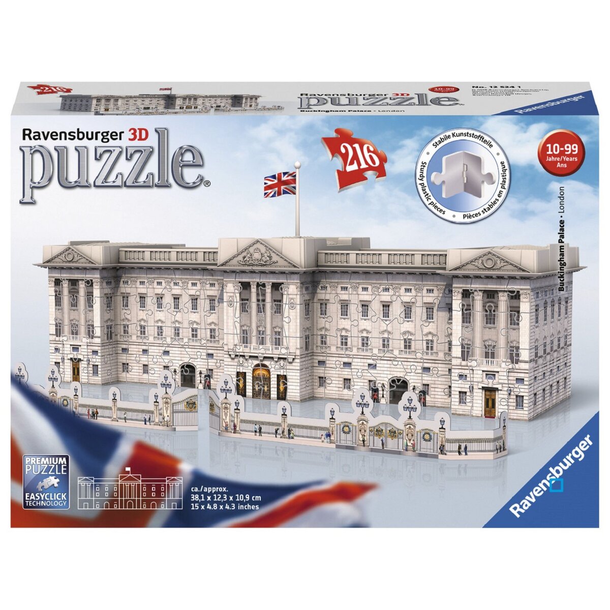 RAVENSBURGER Puzzle 3D Buckingam Palace 216 pièces
