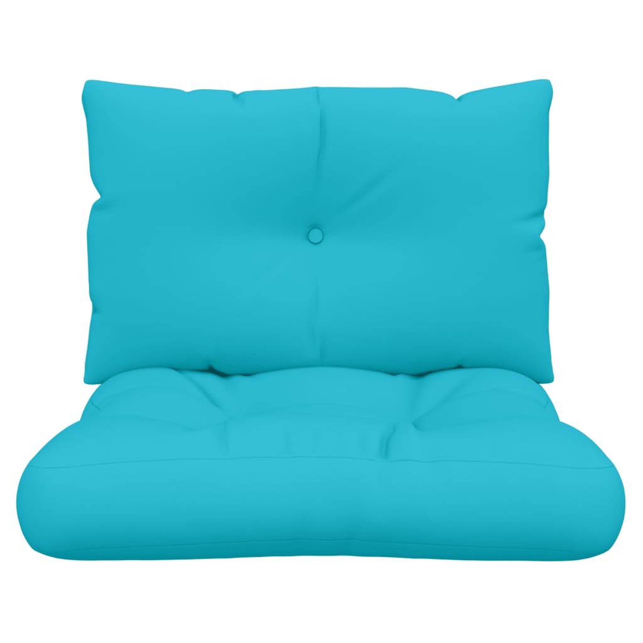 Voir la diapositive 4 : VIDAXL Coussins de palette lot de 2 turquoise tissu Oxford