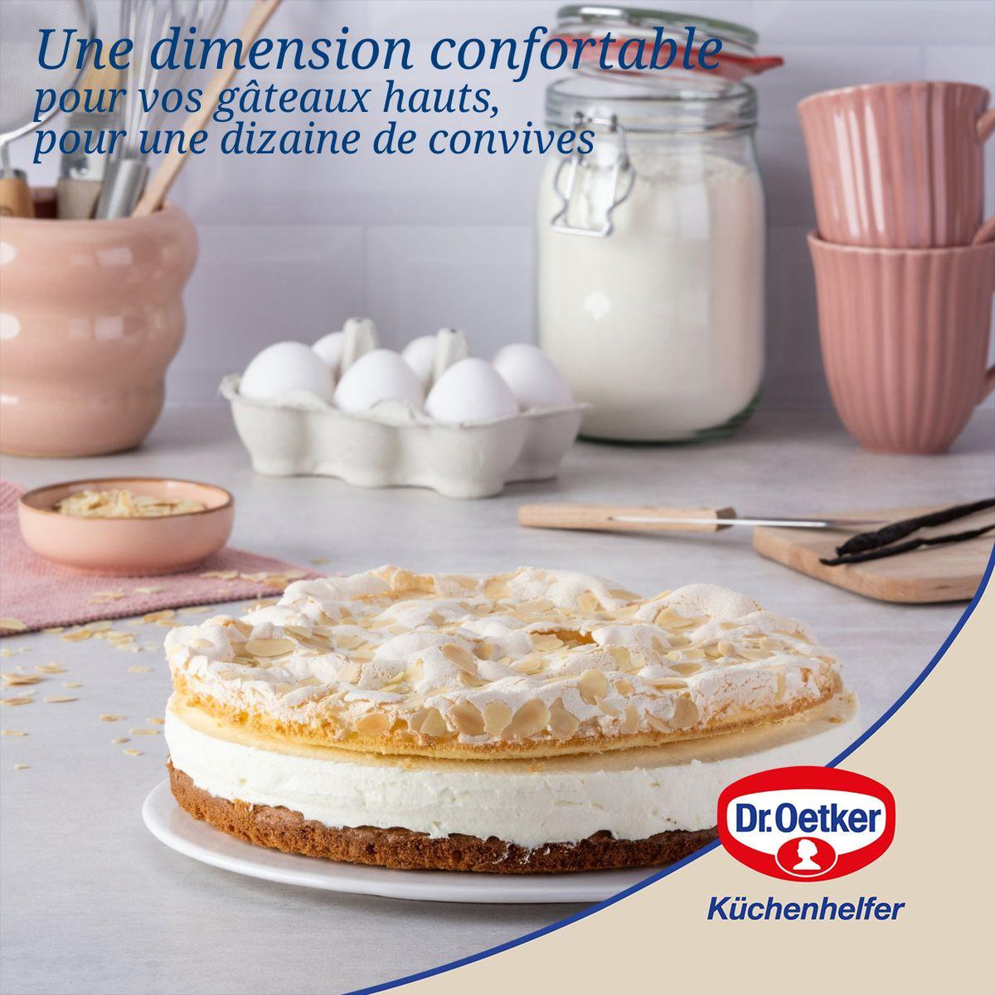 Voir la diapositive 5 : DR.OETKER Moule à manqué à charnière 26 cm avec couvercle de transport dr. Oetker bake and go