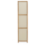 Voir la diapositive 3 : ID MARKET Paravent intérieur bois et tissu beige