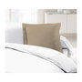 Voir la diapositive 1 : LOVELY HOME LOVELY HOME Lot de 2 Taies dOreillers 100% coton 63x63 cm - Beige