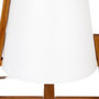 Voir la diapositive 2 : ATMOSPHERA Lampe à poser en bambou Life - H. 31,5 cm - Blanc