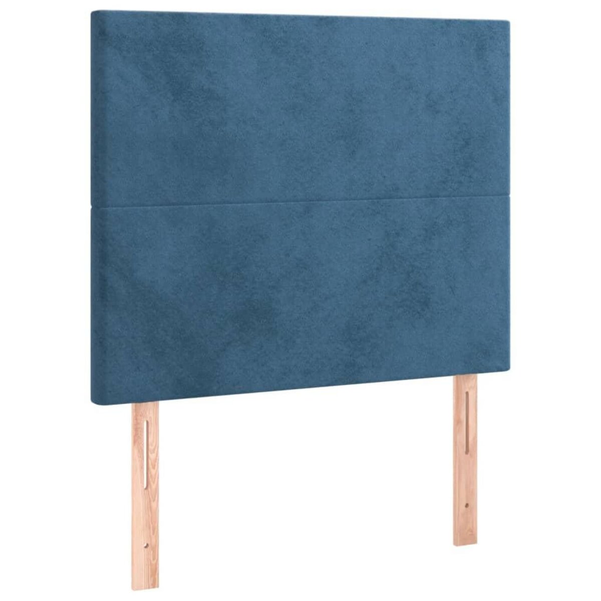 VIDAXL Tetes de lit 2 pcs Bleu fonce 100x5x78/88 cm Velours