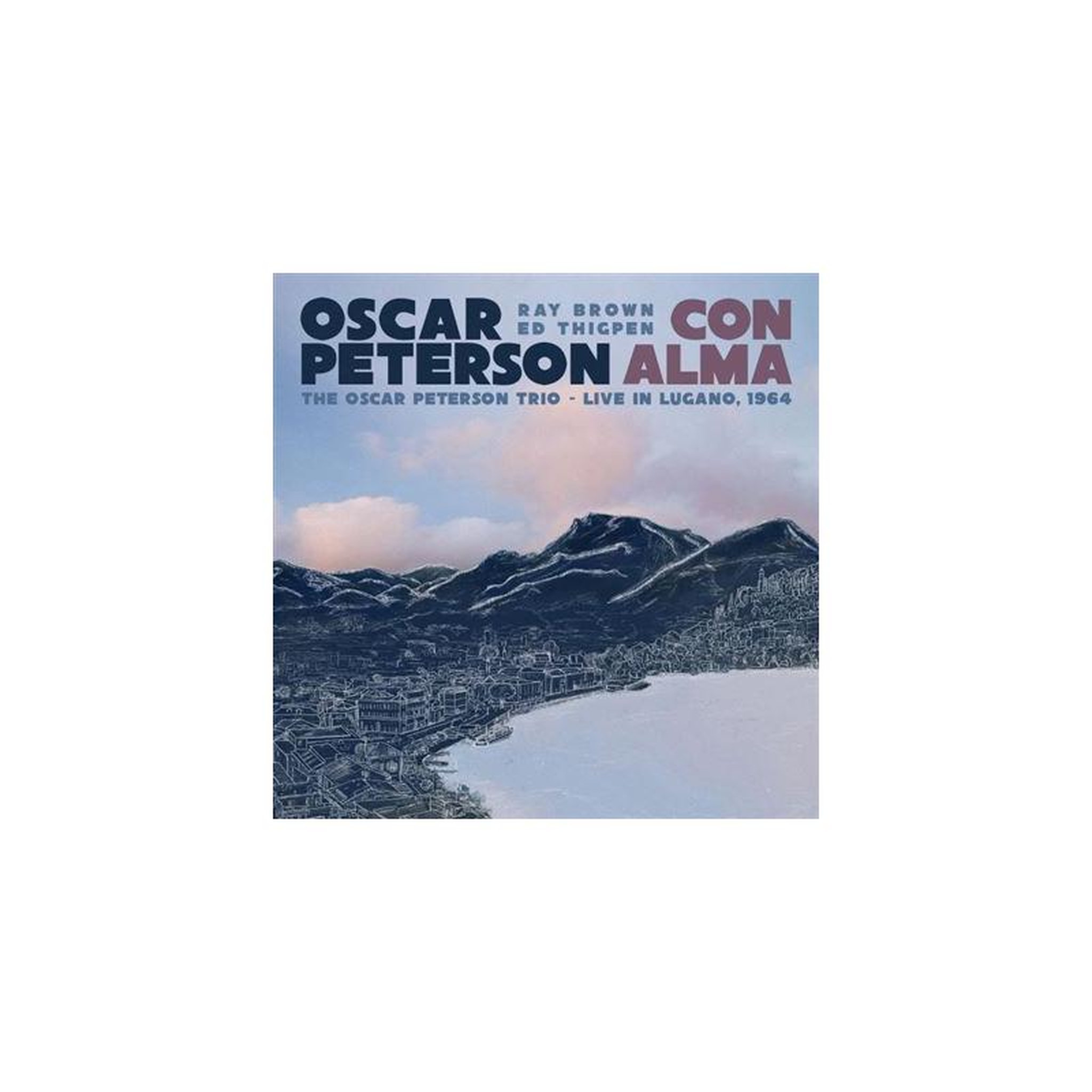 Vinyle lp jazz con alma : the oscar peterson trio live in lugano 1964, édition bleu translucide
