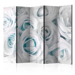 Paris Prix Paravent 5 Volets  Satin Rose Turquoise  172x225cm