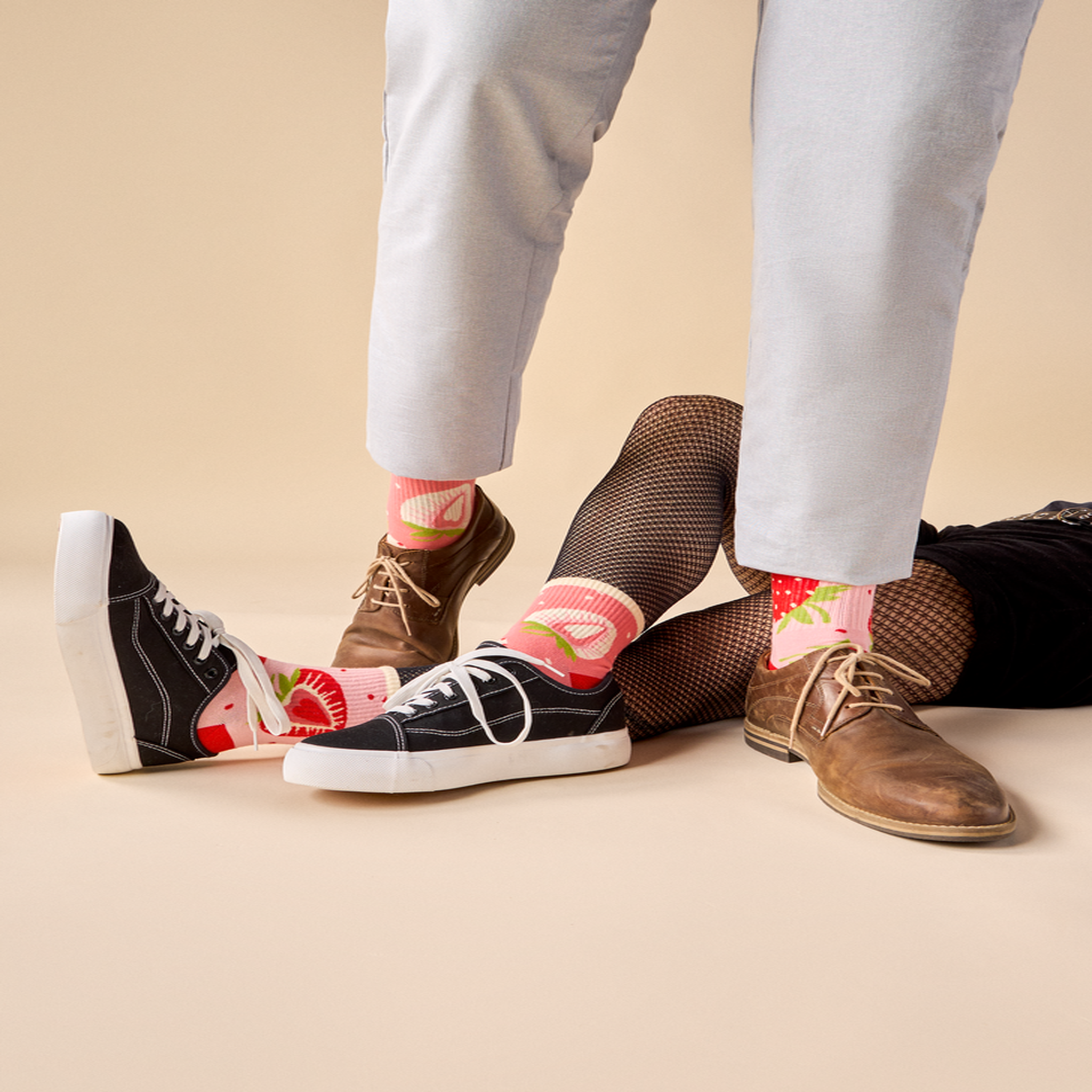 Voir la diapositive 3 : DEDOLES Chaussettes courtes fraises sucrées