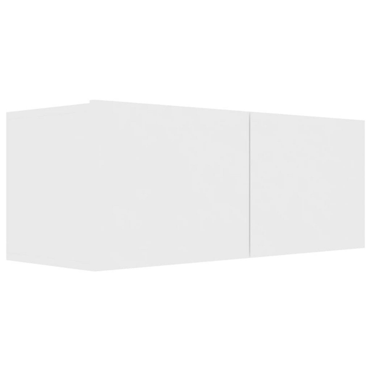 VIDAXL Ensemble de meubles TV 2 pcs Blanc Bois d'ingenierie