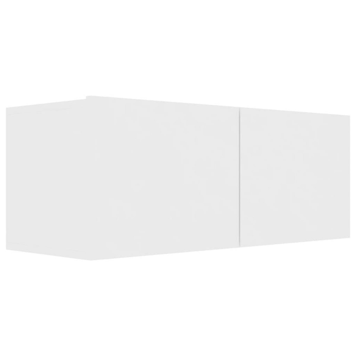 VIDAXL Ensemble de meubles TV 2 pcs Blanc Bois d'ingenierie