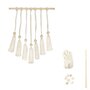Voir la diapositive 1 : Paris Prix Kit Macramé  Suspension Murale  30cm Naturel