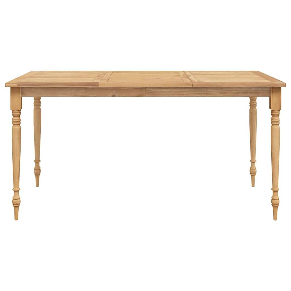 VIDAXL Table Batavia 150x90x75 cm Bois de teck solide